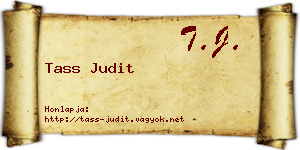 Tass Judit névjegykártya